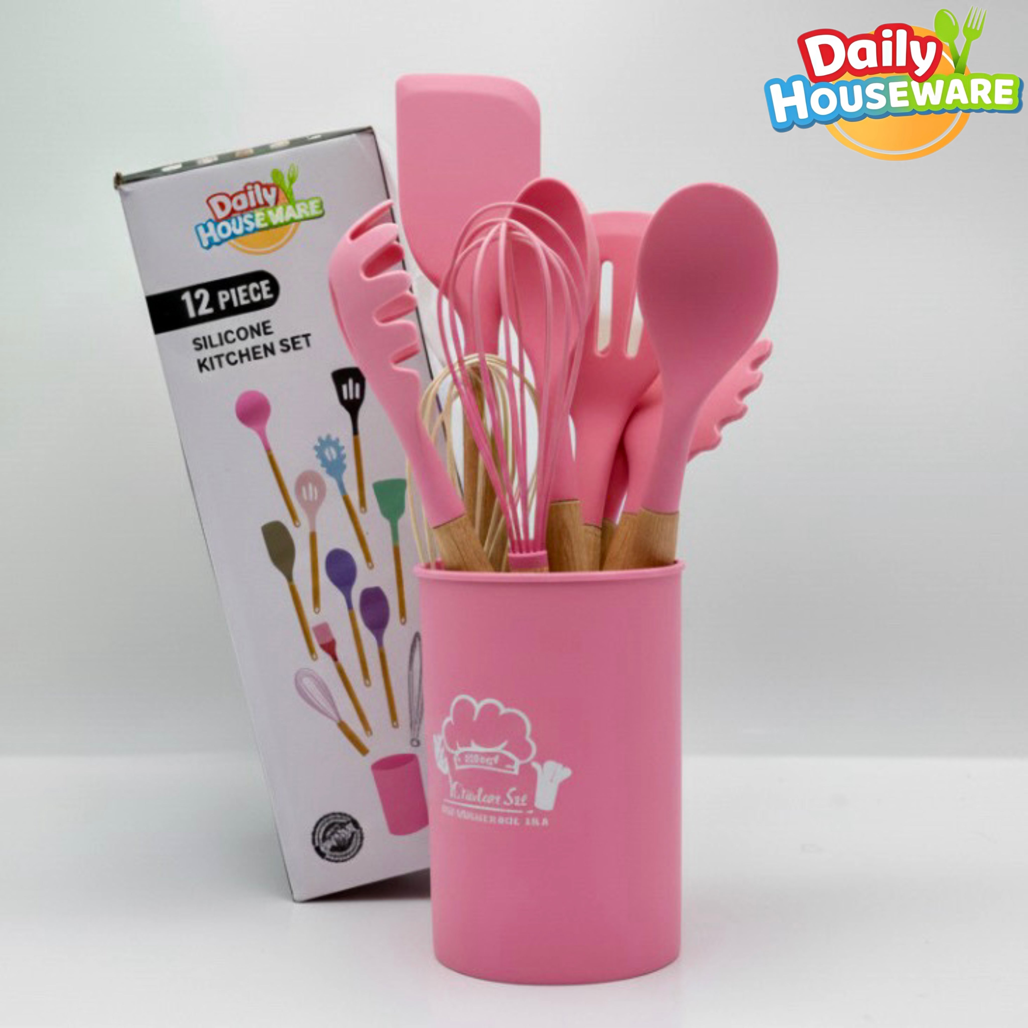 Daily Houseware Silicone Kitchen Utensil Set – 11-Piece Non-Stick Cooking Essentials